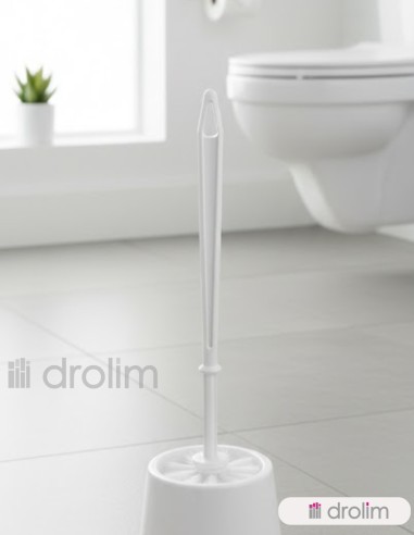Escobilla con Escobillero WC Eco Blanco - Estilo y limpieza