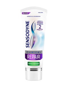 Estuche de pasta dental Sensodyne Clinical Repair Limpieza Profunda con tecnología Novamin 2