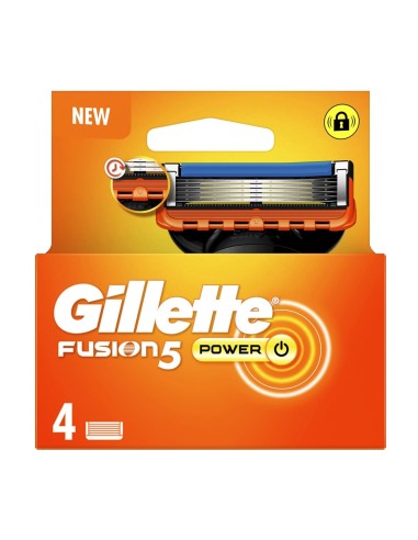 Cargador Gillette Fusion Power 4 recambios.