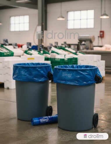 Saplex Ecosaco Sacos de Basura 100L Cierre Fácil | 10 Uds