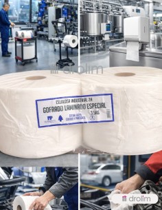 Pack de dos bobinas industriales de celulosa virgen 3,5kg. 2