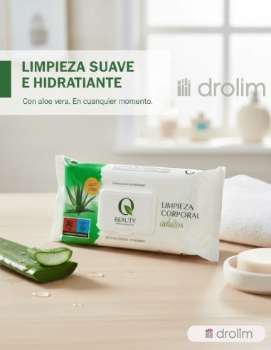 Toallitas húmedas Limpieza Suave en Adultos.