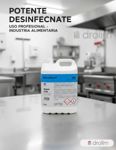 Desinfectante GLOBAL C-80 con hipoclorito sódico, acción higienizante profesional 2