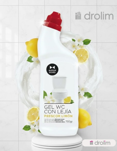 Mayordomo Gel WC con Lejía Frescor Limón 750g