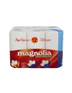Magnolia Papel Higiénico 12 Rollos 2 Hojas Suave y Resistente