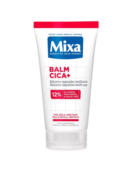 Tubo de Mixa Balm Cica+ bálsamo reparador multiusos 50ml.