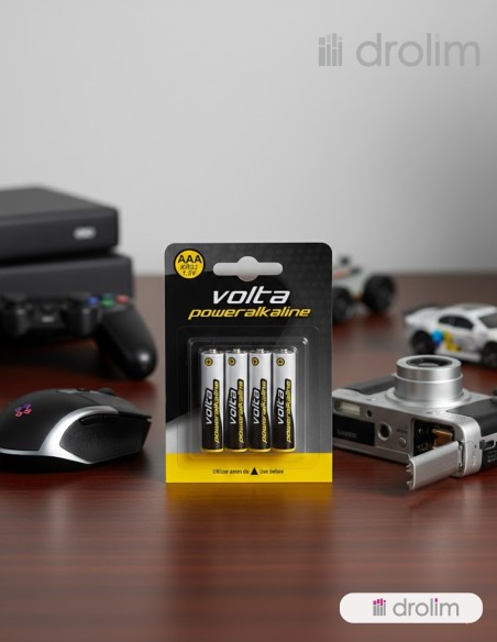 Pilas Alcalinas VOLTA Power AAA LR03 - Blíster 4 unidades