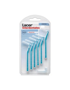 Pack 6 cepillos interdentales Lacer angulares cónicos