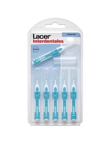 Pack 6 cepillos interdentales Lacer rectos cónicos 0,8 mm
