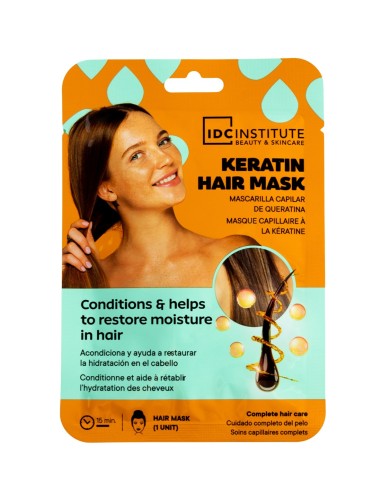 Mascarilla capilar reparadora con keratina IDC Institute 25g