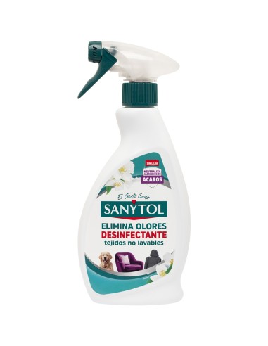 Desinfectante textil Sanytol para sofás y alfombras 500ml.