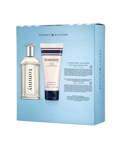 Estuche de regalo Tommy Hilfiger para hombre fragancia y gel.