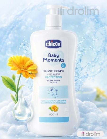 Chicco Gel de Baño Body Moments Caléndula 500 ml Bebés