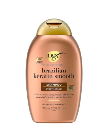 Champú OGX Brazilian Keratin Smooth para liso perfecto