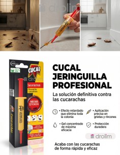 Cucal Jeringuilla contra Cucarachas gel concentrado 10g 2