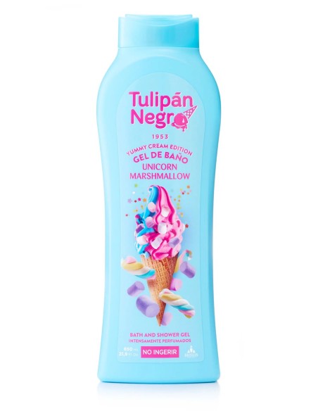 Gel de Baño Tulipán Negro Unicorn Marshmallow 650ml