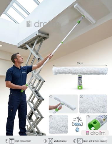 Mojador profesional 35cm para techos y paredes lavables