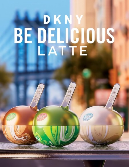 Colección DKNY Be Delicious Latte fragancias gourmet.