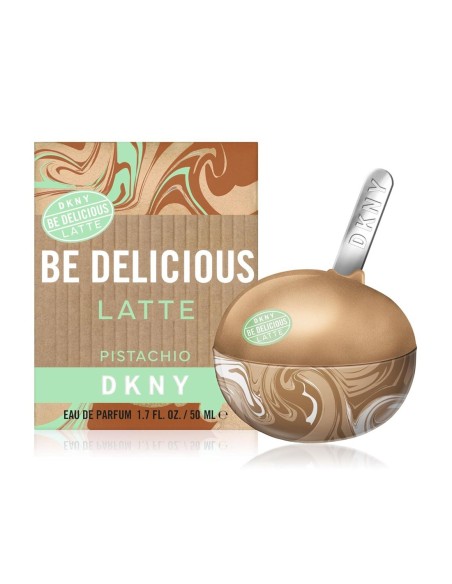 Perfume DKNY Be Delicious Latte Pistachio 50ml y caja.