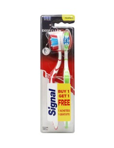 Pack 2 cepillos dentales Signal Deep Clean dureza media