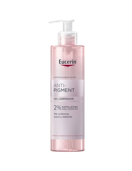 Gel limpiador facial Eucerin Anti-Pigment 400 ml con AHA.