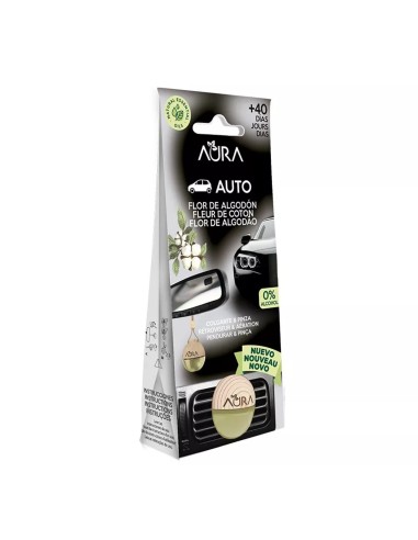 Ambientador de coche Aura Flor de Algodón con pinza