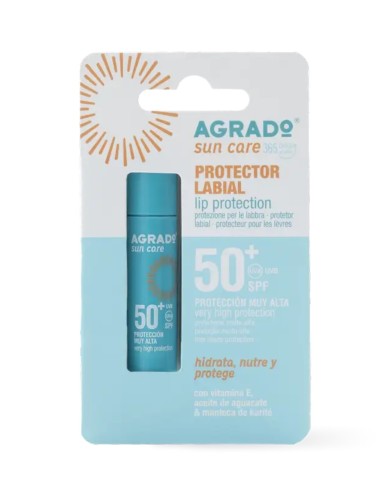 Protector Labial Agrado Sun Care SPF 50+ en blister