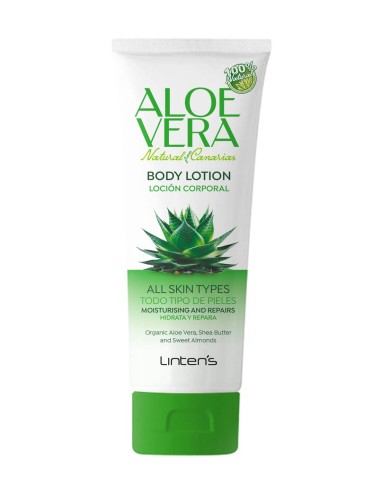 Loción corporal reparadora Lintens Aloe Vera 200ml