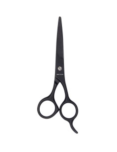 Tijera profesional de peluquería Beter en acero inoxidable negro.