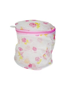 Bolsa de red cilíndrica para lavar ropa interior delicada.