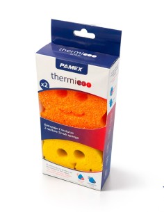 Pack 2 estropajos térmicos PAMEX Thermic tecnología agua.