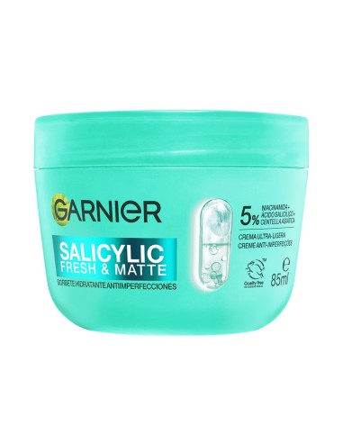 Crema sorbete antiimperfecciones Garnier Salicylic 85ml.