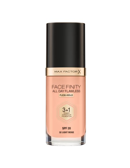 Base Max Factor Face Finity 3 en 1 Tono 32 Light Beige