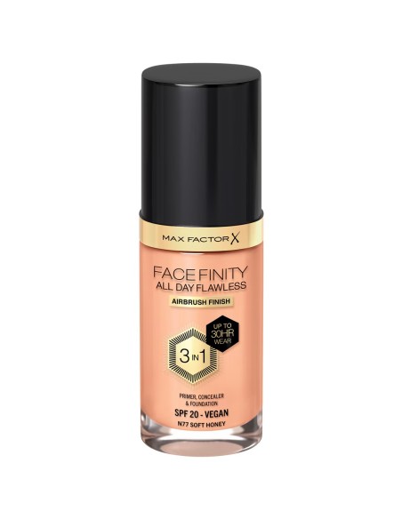 Base Max Factor Face Finity 3 en 1 Tono N77 Soft Honey