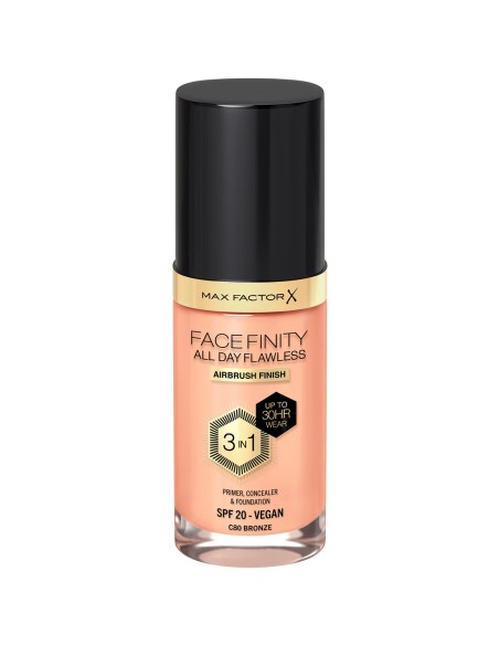 Base Max Factor Face Finity 3 en 1 Tono C80 Bronze