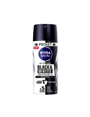 NIVEA DESODORANTE SPRAY 100ML MEN BLACK&WHITE