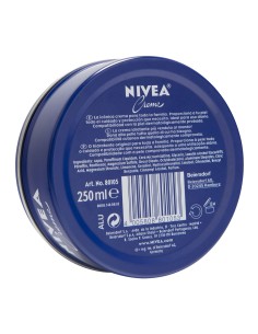 NIVEA Crema Hidratante Lata Azul 250 ml - Hidratación Intensa 2