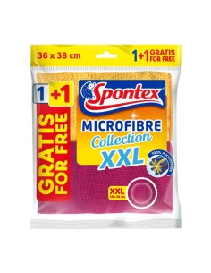 Bayeta microfibra XXL Spontex pack ahorro 1 más 1 gratis