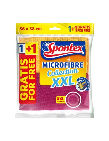 Bayeta microfibra XXL Spontex pack ahorro 1 más 1 gratis
