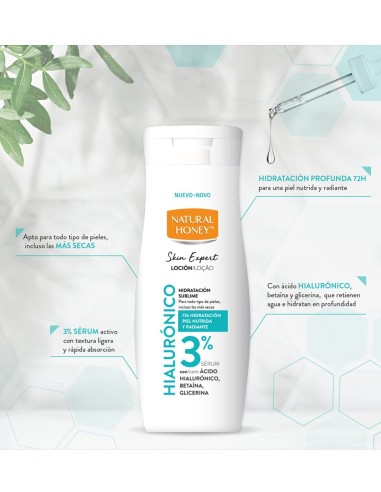 Natural Honey Loción Hidratación Sublime Hialurónico 330ml
