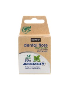 Seda dental Sence Fresh Mint con cera 50 metros