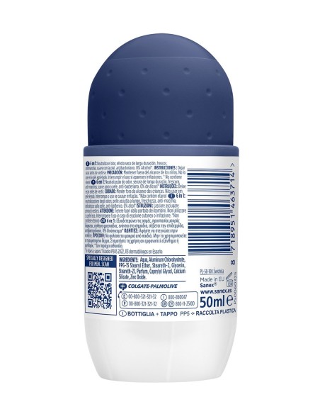 Antitranspirante masculino Sanex 72h protección total.