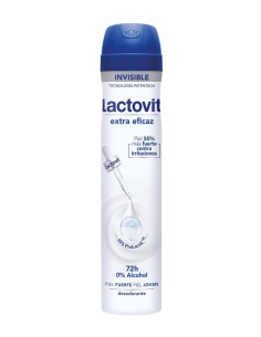 Desodorante en spray Lactovit Extra Eficaz Invisible 200ml