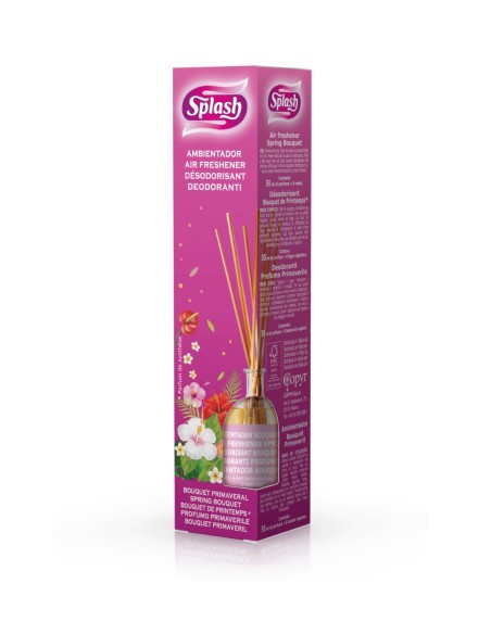 Ambientador de varillas Splash Mikado Bouquet Primaveral 50ml