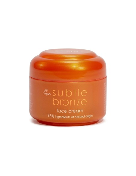 Crema facial Ziaja para bronceado natural y vegano.
