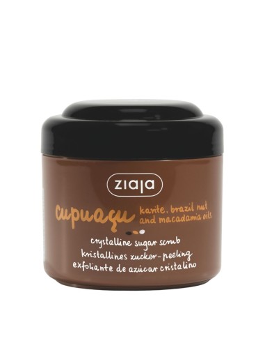 Tarro de exfoliante de azúcar cristalino Ziaja Cupuaçu 200 ml.