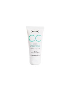 Tubo de CC Cream Ziaja para piel sensible e irritada 50 ml.