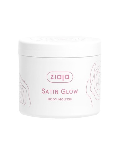 Tarro de mousse corporal Ziaja Satin Glow 300 ml.
