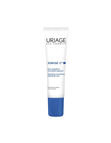 Tubo de crema Uriage Xémose SOS para párpados irritados.