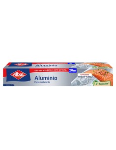 Papel de aluminio Albal 20 metros extra resistente.